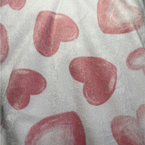 Sweet Love Baby sherpa Blanket Pink & White. Great for Baby Shower. With Heart - Picture 8 of 10